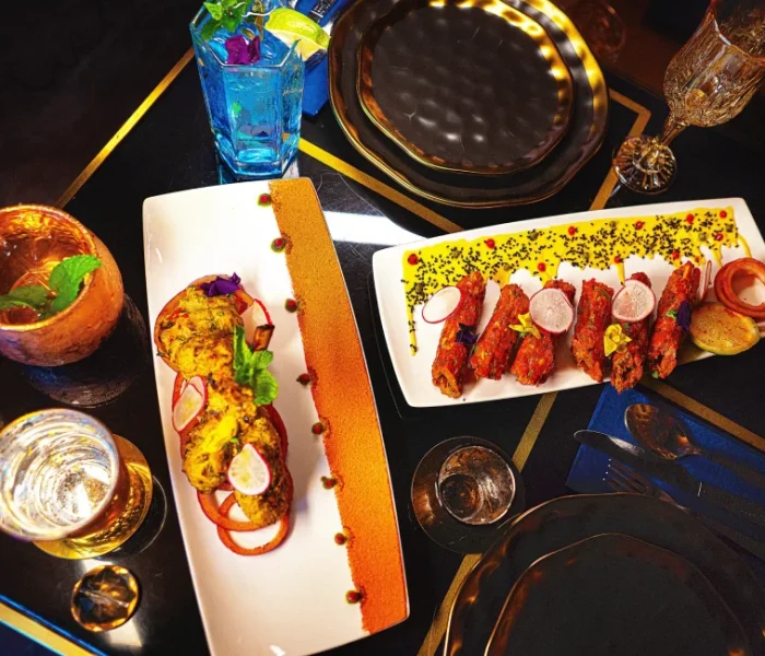 What's Up India Table with Food
